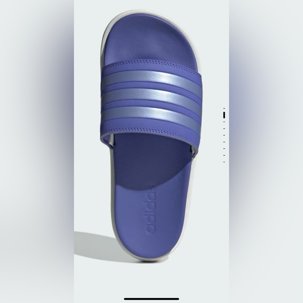 Adilette platform slides size 8